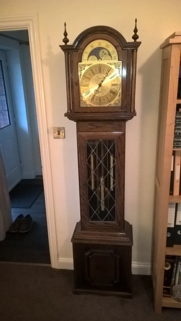 Solid oak grandfather clock. in Exeter, Devon Gumtree