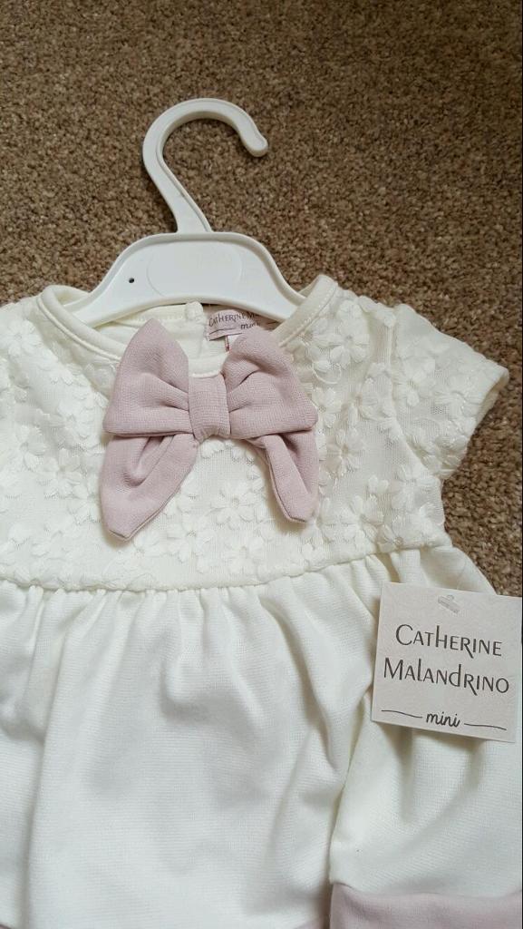Catherine Malandrino dress and leggings. Baby girl 03 months. New