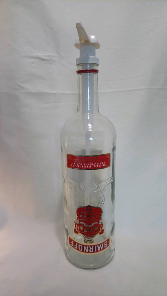 3 litre Smirnoff vodka bottle with pump dispenser in Lewisham, London