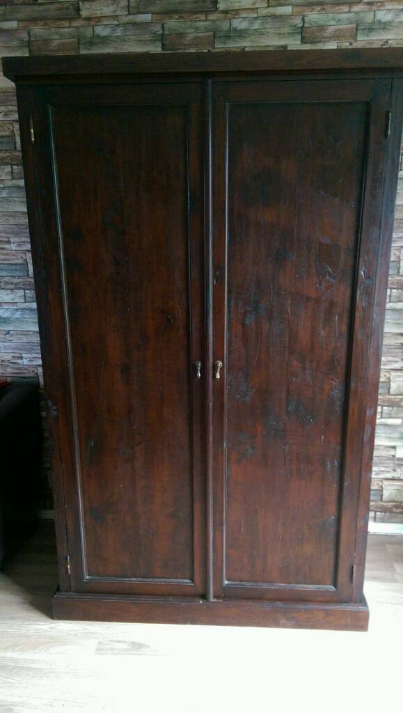 Lombok Seba Indonesian Teak Double Wardrobe In Chester Le