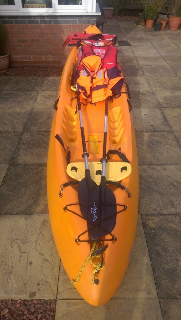 Ocean Kayak Malibu 2 (sit on two seater) + paddles + lifejackets in