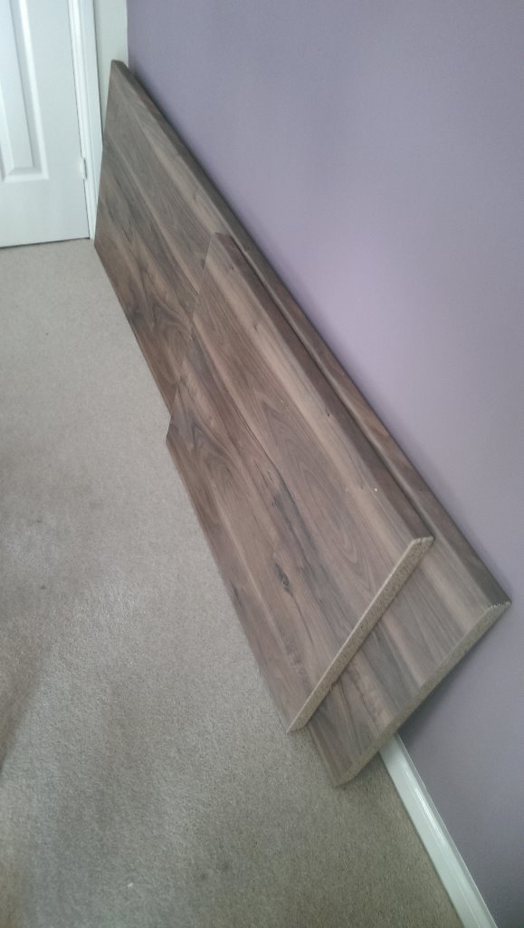 B&Q Walnut Effect Laminate Kitchen Worktops (Romantic Walnut) in