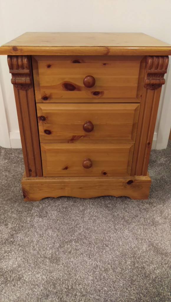 Pair of solid wood bedside lockers in Armagh, County Armagh Gumtree