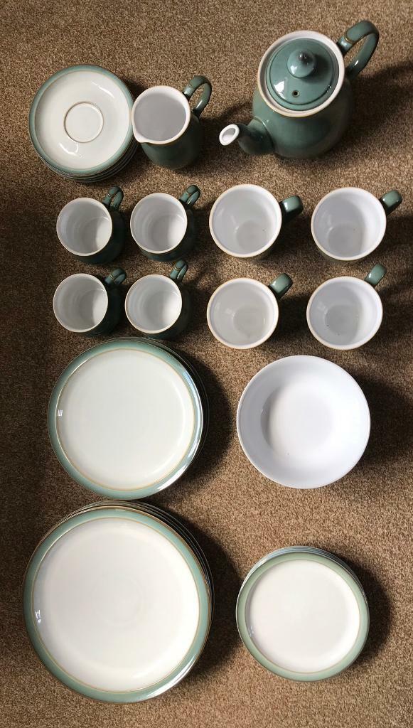 Denby Regency Green Dining and Tea Set like New (30 pieces) in Bury