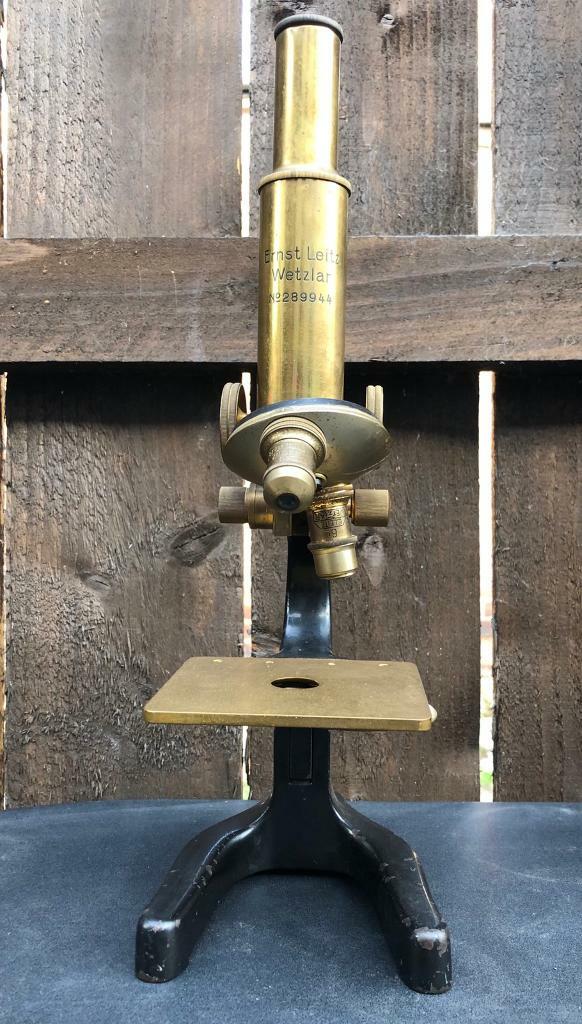 Antique Ernst Leitz Wetzlar Microscope No. 289944 in Middlesbrough