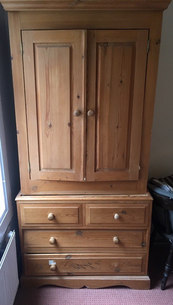Antique Pine Wardrobe and drawers in Enfield, London Gumtree