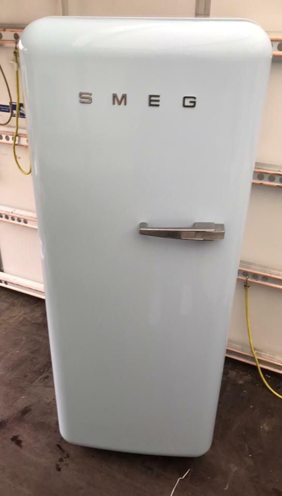 Pastel blue Smeg fridge freezer free delivery 2 in Hove, East Sussex
