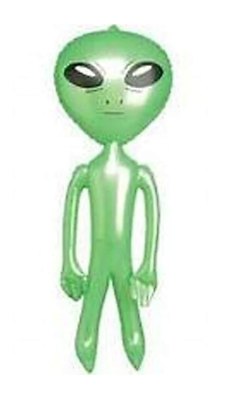 BUY 1 GET 1 FREE GREEN 24 in INFLATABLE ALIEN ufo inflate toy aliens monster
