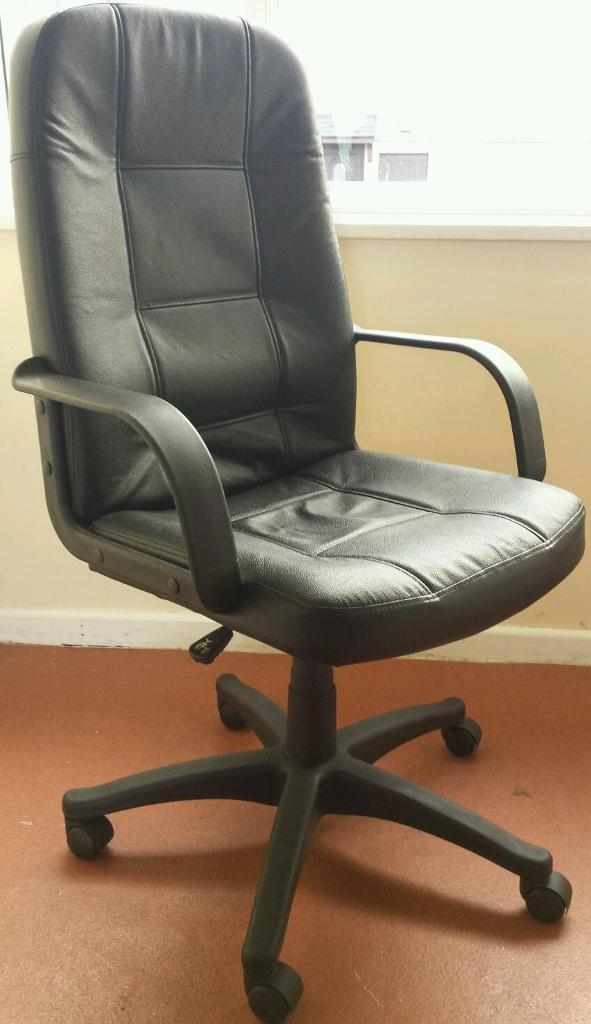 Large leather computer chair | in Haslingden, Lancashire | Gumtree