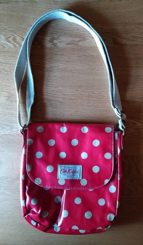 Cath Kidston London Red Spot Design Mini Satchel Across Body Bag As New