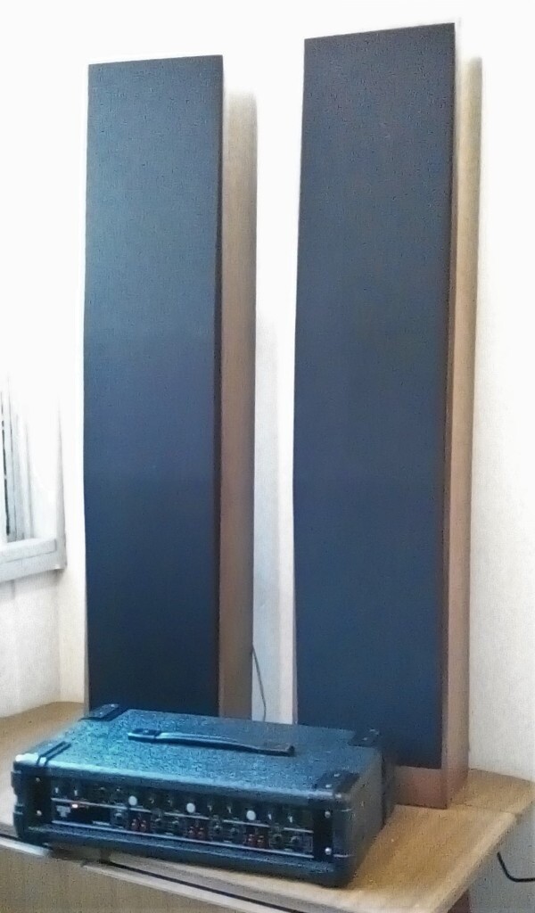 SPEAKERS PA SYSTEM COMPRISING OF TWO COLUMN SPEAKERS AND A TORQUE