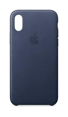 Genuine / Official Apple iPhone X Leather Case / Cover