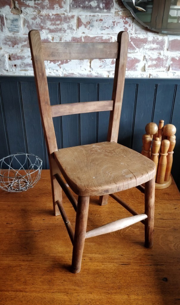 Vintage school chair, kids chair, small wooden chair, vintage chair
