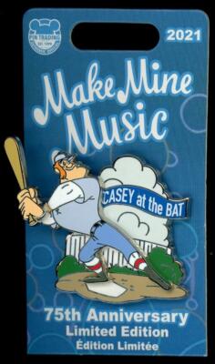 Make Mine Music 75th Anniversary Casey at the Bat LE Disney Pin
