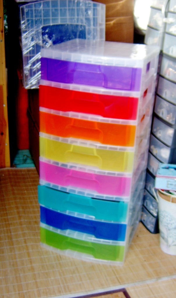 plastic drawers craft really useful storage chest new rainbow
