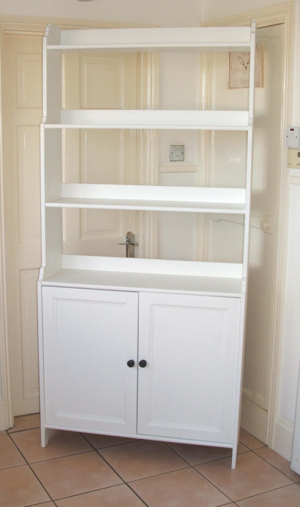 Ikea Leksvik Solid Pine Bookcase Cupboard with Doors Shabby Chic in Horfield