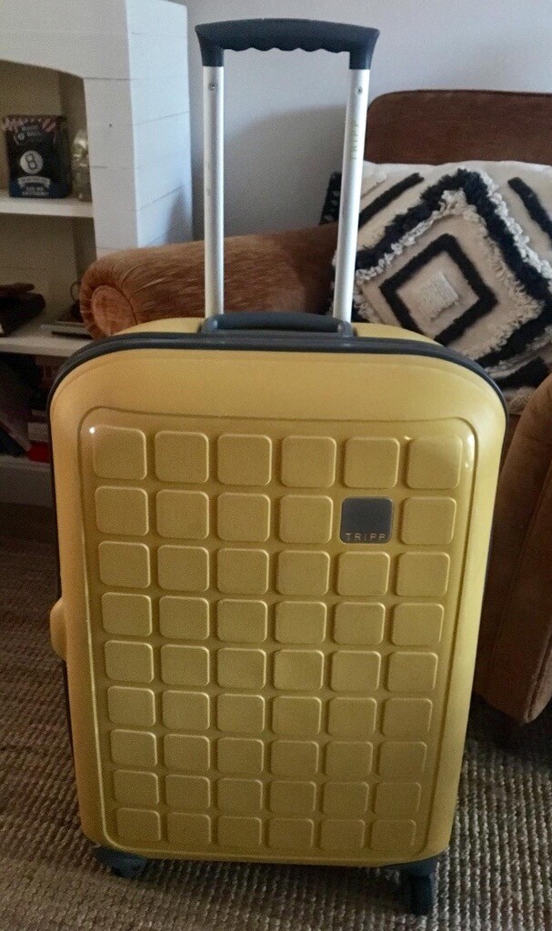 tripp large yellow suitcase