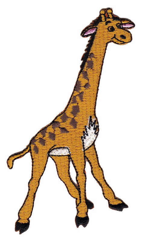 Aa19âGiraffe AufnÃ¤Her Zum AufbÃ¼Geln BÃ¼Gelbild Patch Applikation Neu 7 X 9,5 Cm