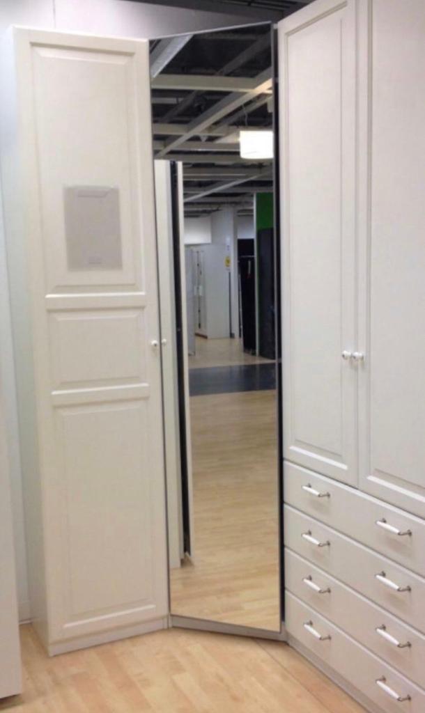**Quick Sale** Ikea PAX White Corner Unit Mirror door in Edinburgh