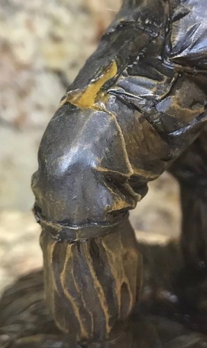 Terry Jones Cold Cast Bronze Vietnam Era  U S Marine Sculpture titled The Grunt