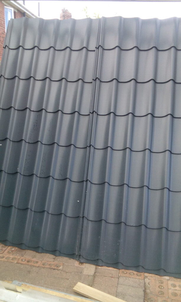 tile effect corrugated metal / tin roofing sheets, pvc