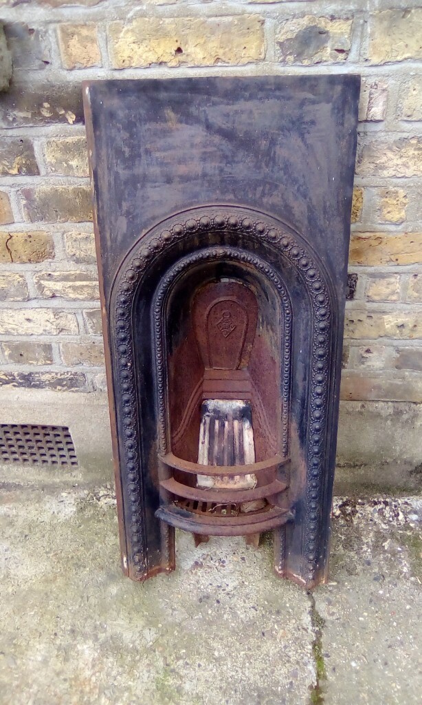 Victorian cast iron fireplace insert 36" high x 16" wide in Ealing
