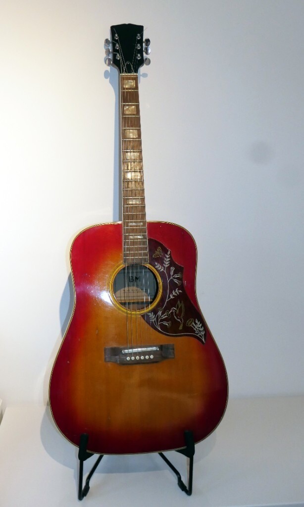 Very Rare 1972 Vintage Japanese Hummingbird BM Vigo Acoustic guitar