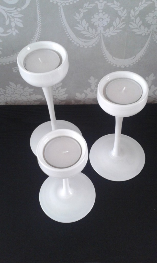 Ikea Candle holder, set of 3 BLOMSTER White in Newtownabbey, County