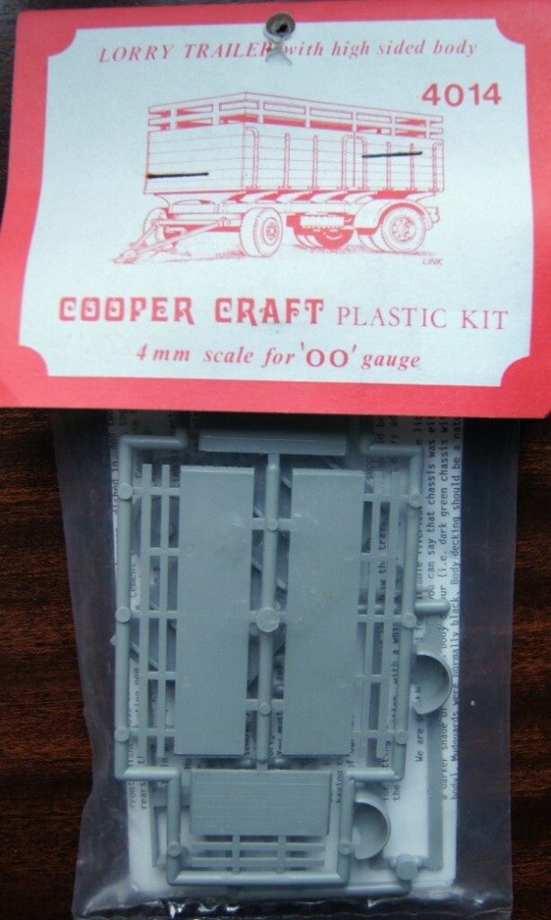 Cooper Craft 4mm scale for OO Gauge Kit no. 4014 Lorry Trailer with