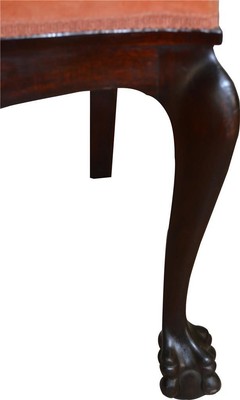 17317  Set of 6 Mahogany Carved Ball and Claw Chairs by Horner