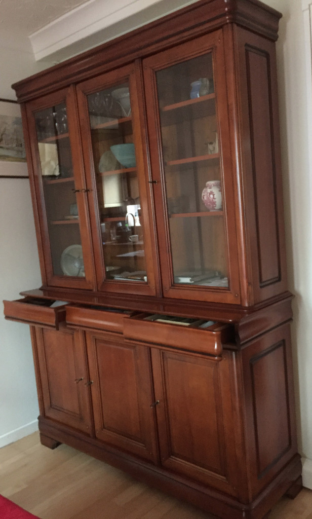 Large Cherry Wood Display Cabinet Dresser Bookcase In Dorchester