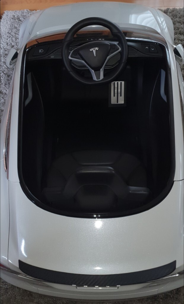 Tesla Model S Battery Powered Ride Toy On Car Radio Flyer. in Sutton