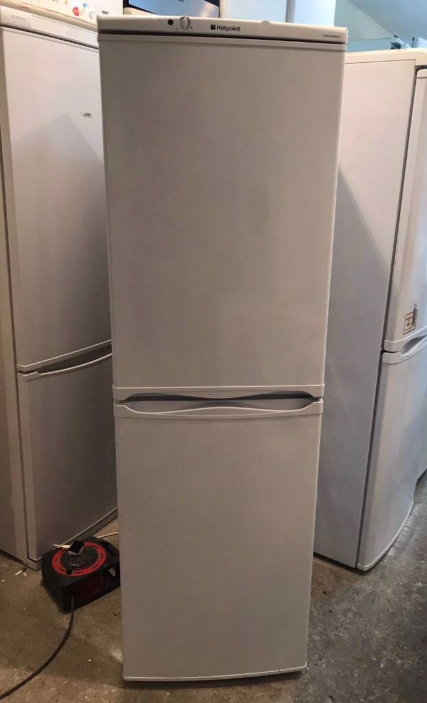 SLIM HOTPOINT AQUARIUS NICE FRIDGE FREEZER GOOD WORKING CONDITION, 3 MONTH WARRANTY in