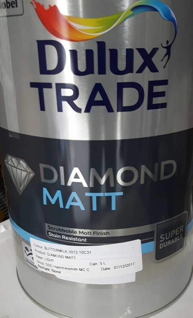 2 x NEW Dulux Trade Diamond Matt Paint 5L 10c31 buttermilk in South