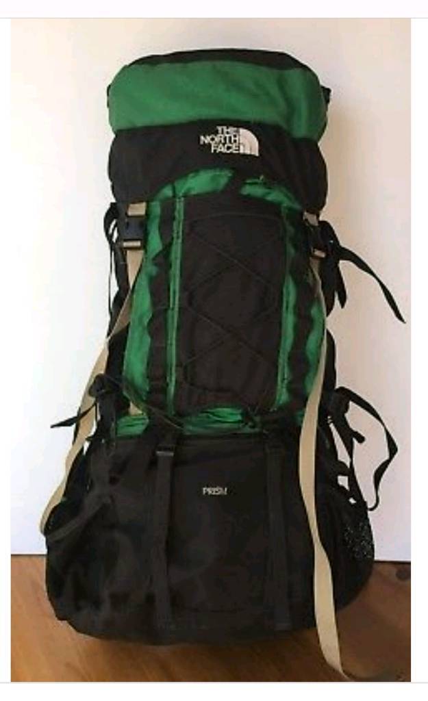 The North Face Prism Internal Frame Backpack Green 4000 Cubic Inches