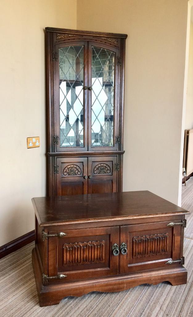 OLD CHARM FURNITURE TV UNIT + CORNER in Killyleagh, County