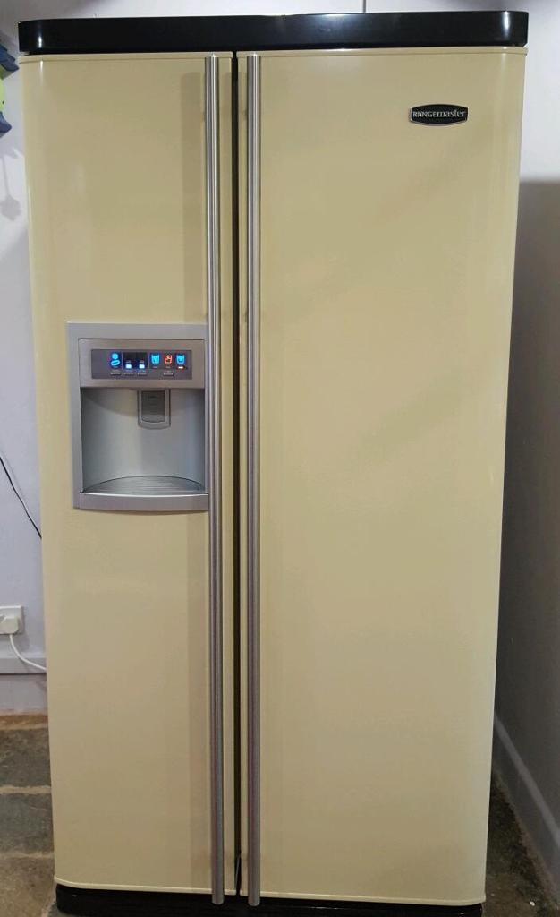 RESERVED. Rangemaster American style fridge freezer. Cream in Taunton