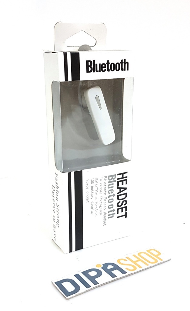 Auricolare Bluetooth Headset Multipoint 4.1 Wireless Musica Chiamate Bianco hsb