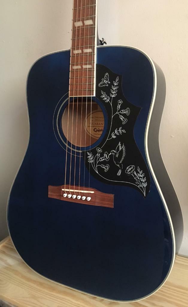 EPIPHONE Limited Edition Hummingbird Pro IN Blueberry Electro