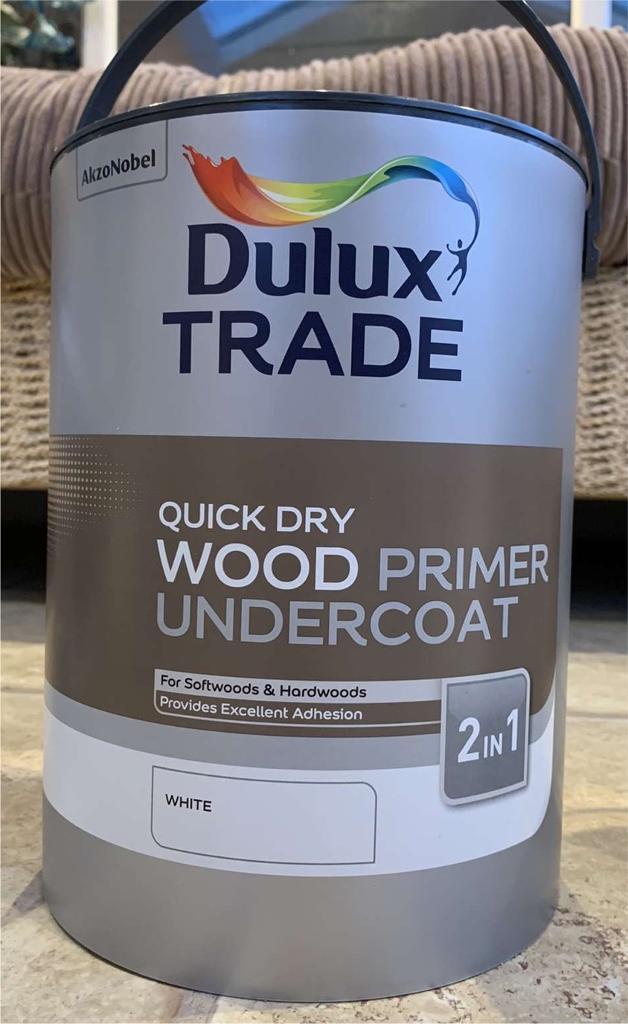 New Dulux Wood Primer Undercoat White 5L Paint in Oxford, Oxfordshire