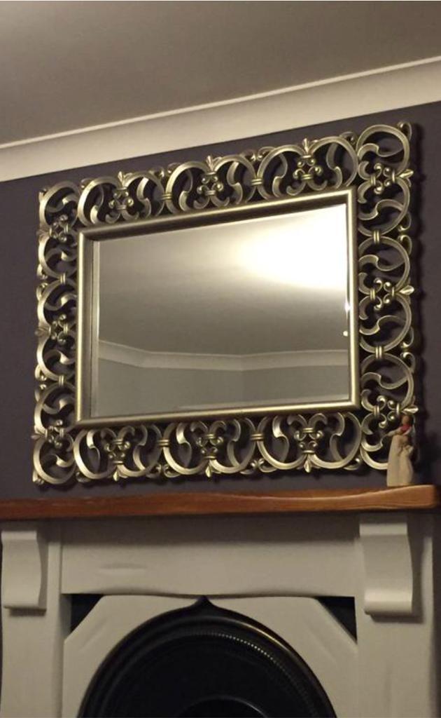 Dunelm champagne gold highlife mirror very large in Crook, County