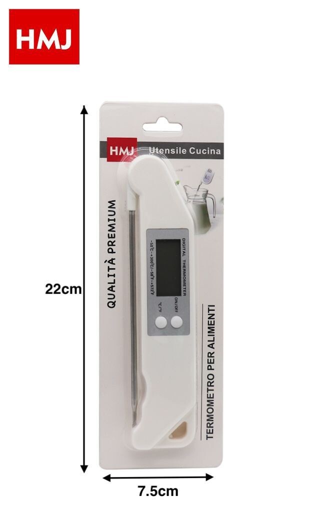 Termometro da Cucina Digitale Per Cibi Alimenti Liquidi Cottura Carne Pesce hmj