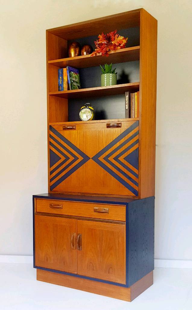 G Plan Teak Retro Wall Unit Retro Drinks Cabinet Retro Bureau In