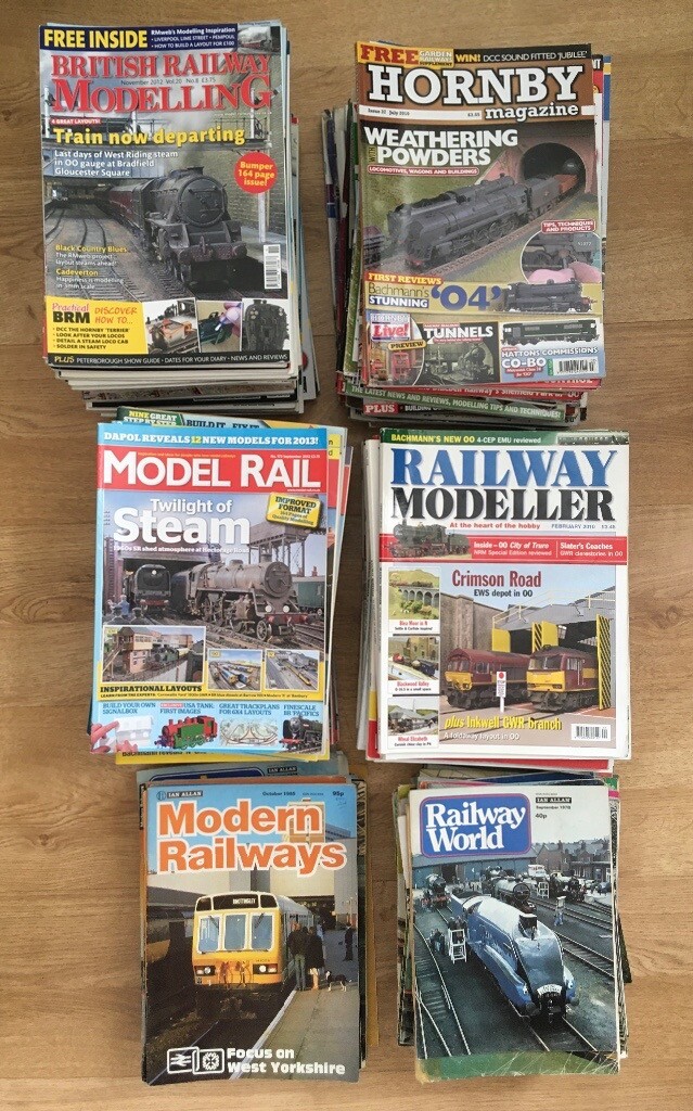 Huge Collection of Railway and Model Railway Magazines x180 in