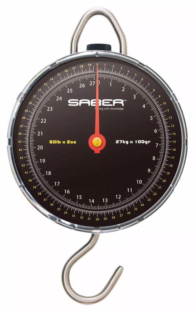 SABER 27kg 60lb Specimen Scales Carp Sea Coarse Fishing Weighing