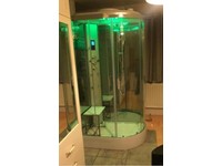 Insignia Platinum Chrome Right Hand Offset Quand Steam Shower Cabin 1200 X 800m