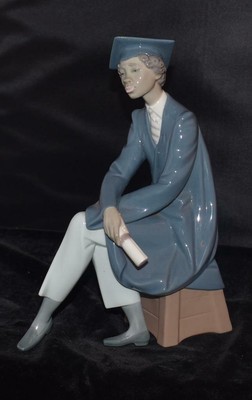 Lladro Figurine BLACK LEGACY -ONLY THE BEGINNING-Graduate - #5547-Ret 1996-Mint