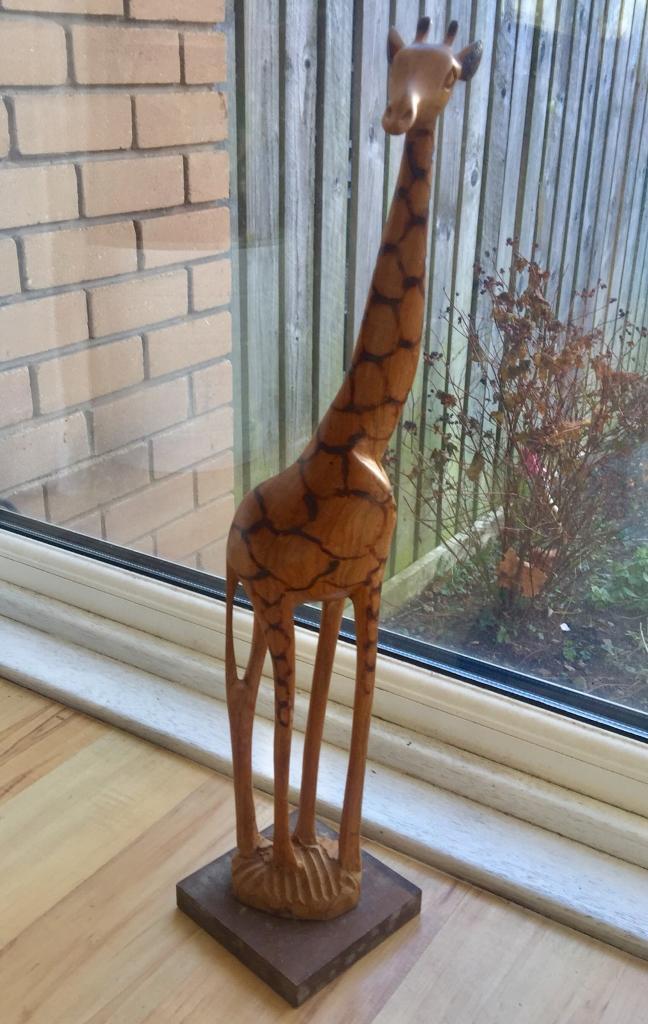 Wooden Giraffe Ornament in Blackhall, Edinburgh Gumtree