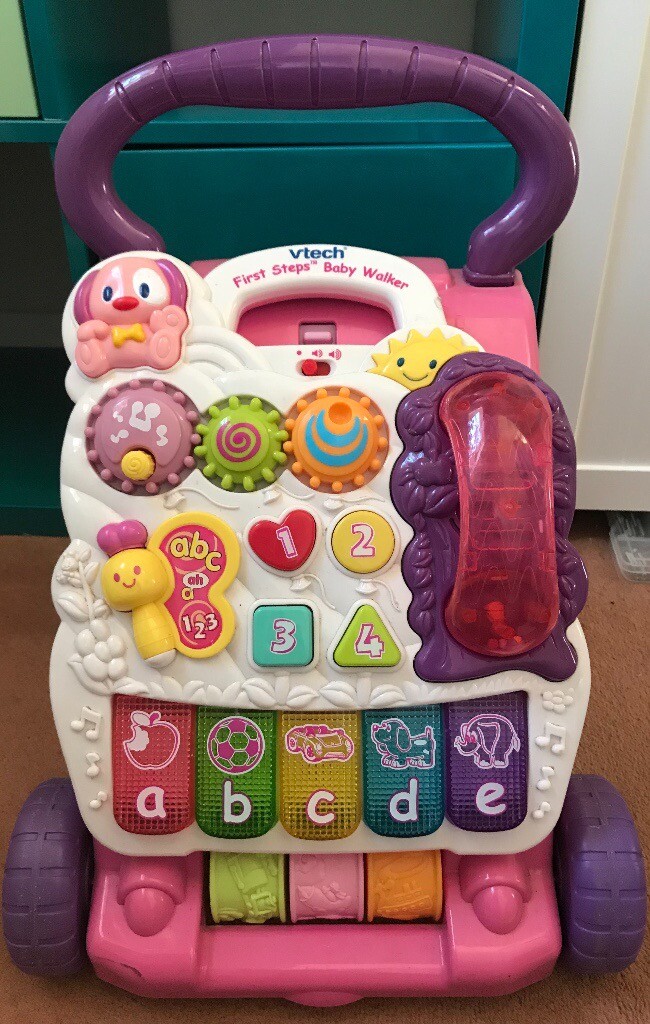 Baby Walker VTech Pink First Steps in Attleborough, Norfolk Gumtree
