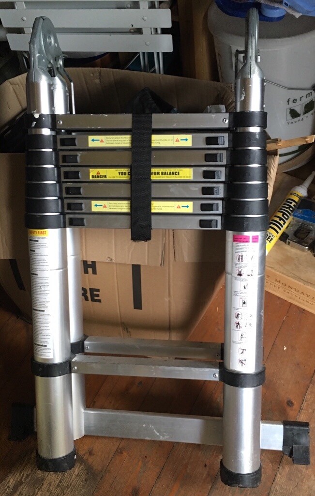 telescopic folding ladder 5m